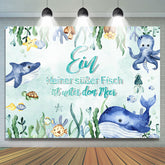 Unterseeisch Hai Seetang 1 Geburtstag Hintergrund